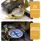 Military Lensatic Compass Metal Waterproof Navigation Tool with Magnifier & Night Vision for Hiking Camping Outdoor