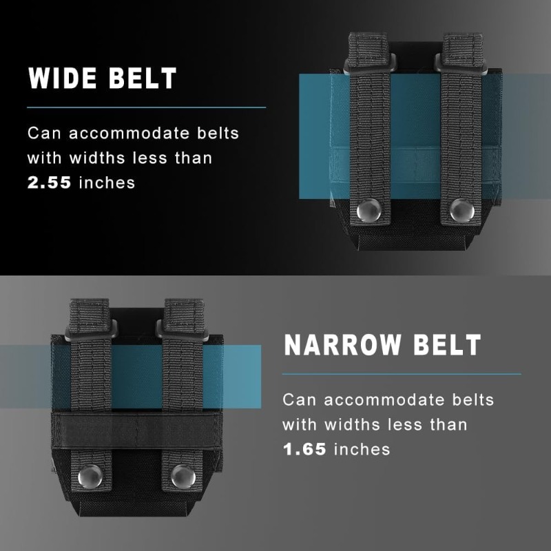 Tactical Molle Handcuff Holder Pouch Quick Release Shackles Case for Vests