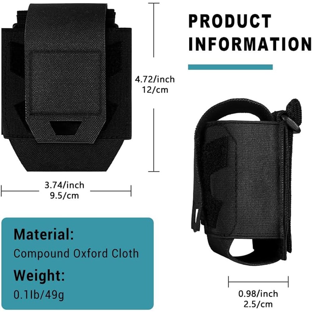 Tactical Molle Handcuff Holder Pouch Quick Release Shackles Case for Vests