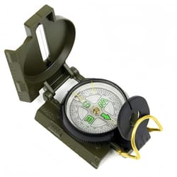 compact aluminum alloy travel compass essential navigation tool for outdoor, camping, hiking & emergency kits