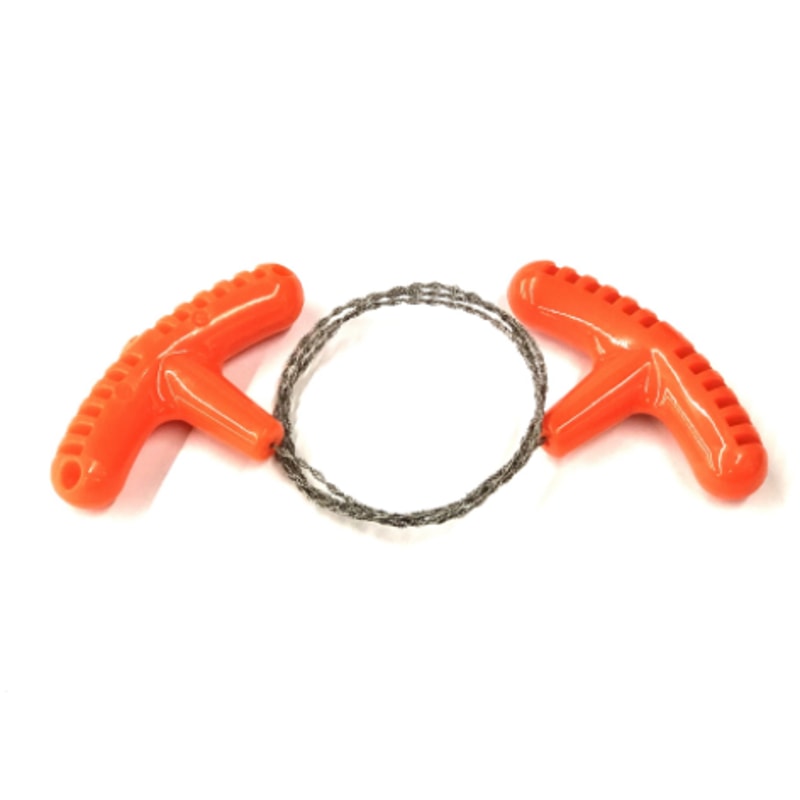 Manual Steel Wire Saw with Finger Handle Portable Survival Gear for Camping & Hiking