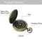 Vintage Flip Pocket Watch Compass Retro Zinc Alloy Classic Navigation Compass for Outdoor Hike & Survival Gift Collect