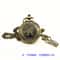 Vintage Pocket Watch Compass Metal Flip Gift Compass