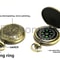 Vintage Pocket Watch Compass Metal Flip Gift Compass