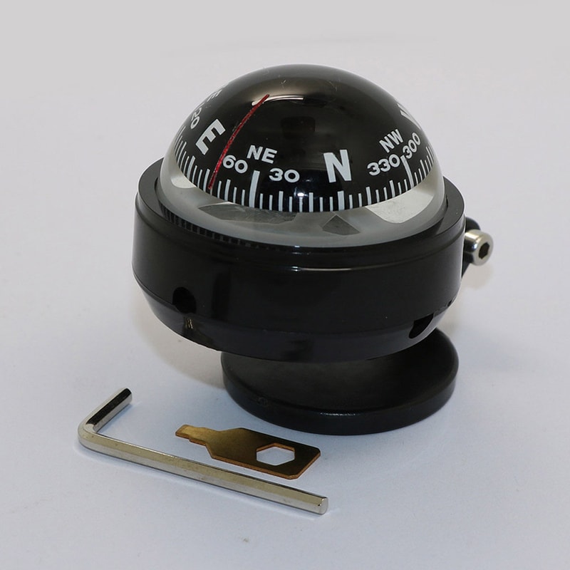 Adjustable Magnetic Navigation Compass for Car, Boat & Outdoor Use
