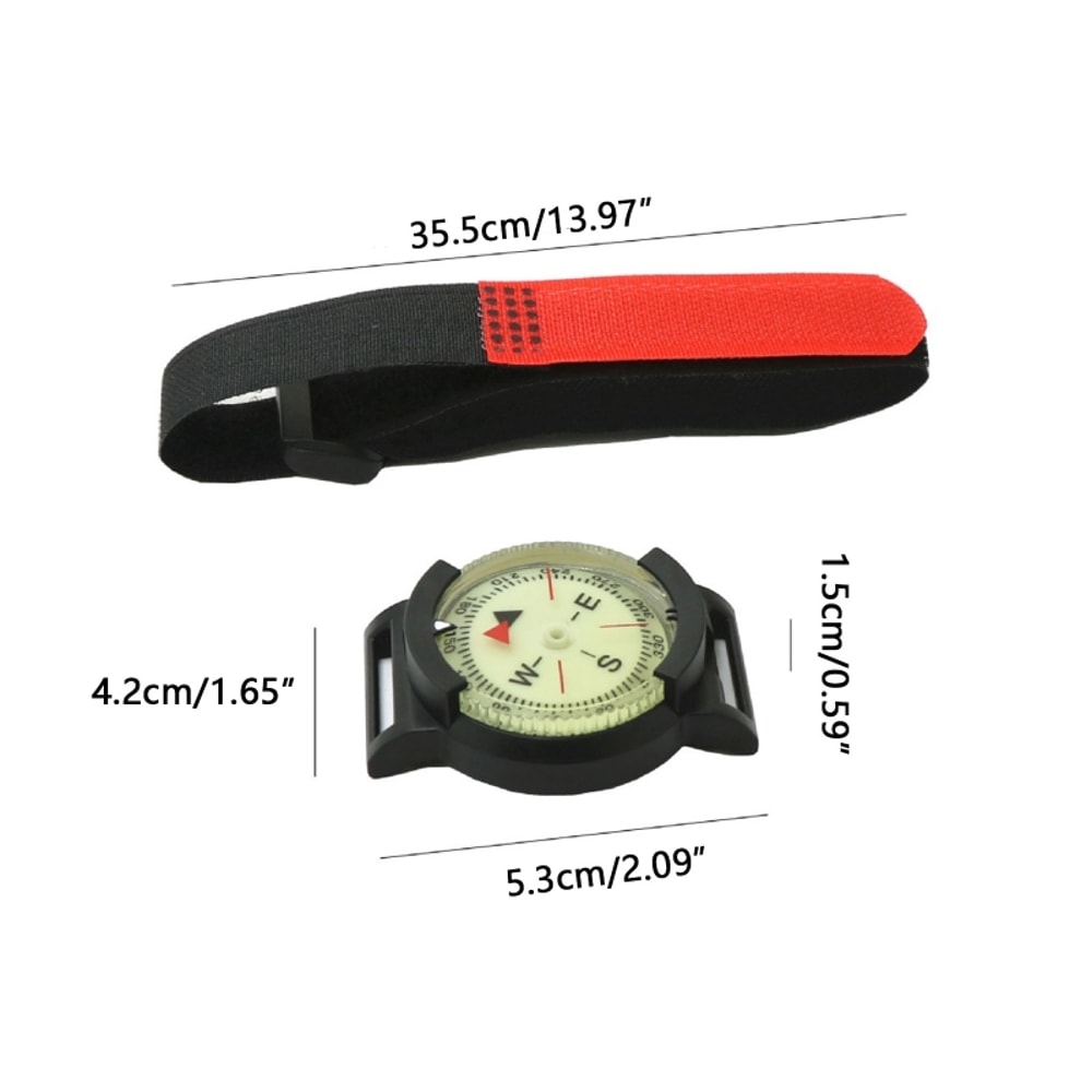 Premium Scuba Dive Wrist Navigation Compass with Luminous Dial