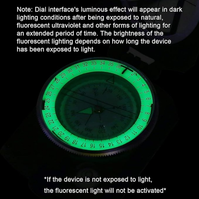 Military Precision Waterproof Compass for Hiking, Climbing & Outdoor Survival