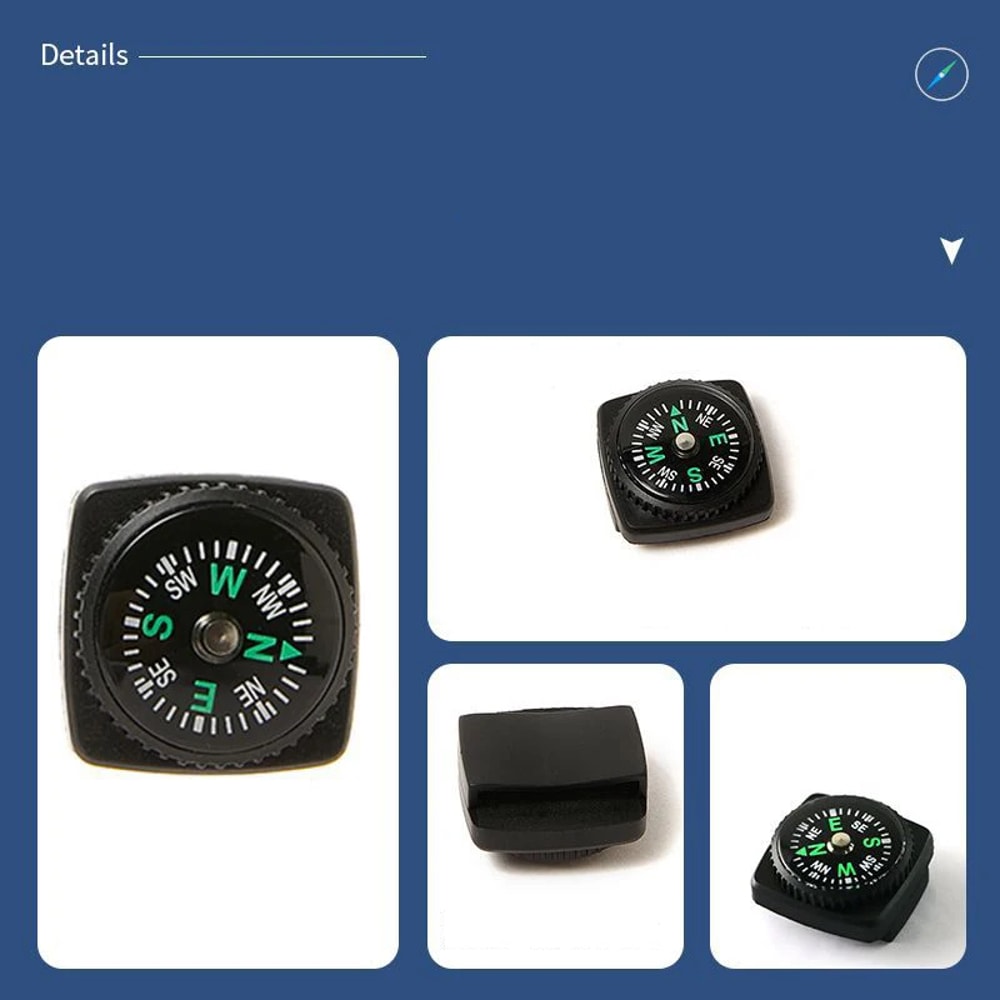 Portable Wristband Compass for Outdoor Adventures Detachable Compass for Camping, Hiking, and Survival Navigation