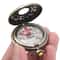 Portable Brass Gold Marine Compass Waterproof Navigation Tool for Camping & Hiking Adventures
