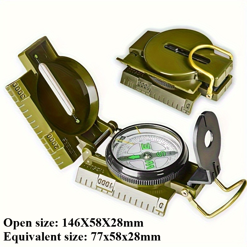 Outdoor Waterproof Compass High Precision Portable Navigation Tool for Hiking, Camping & Survival