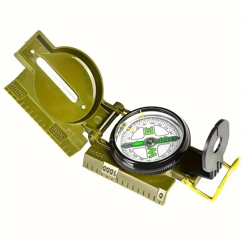 Outdoor Waterproof Compass High Precision Portable Navigation Tool for Hiking, Camping & Survival