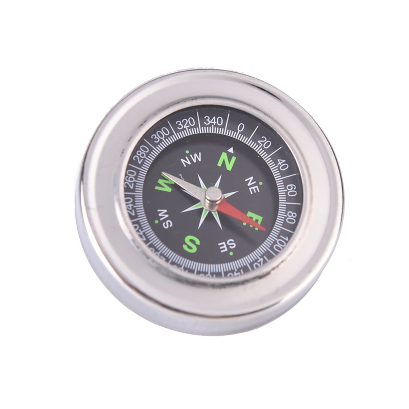 Stainless Steel Portable Compass Outdoor Student Sports Compass for Navigation