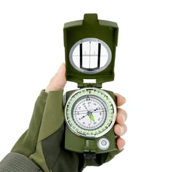 waterproof military-grade compass - high precision outdoor hiking and mountaineering compass with metal sight