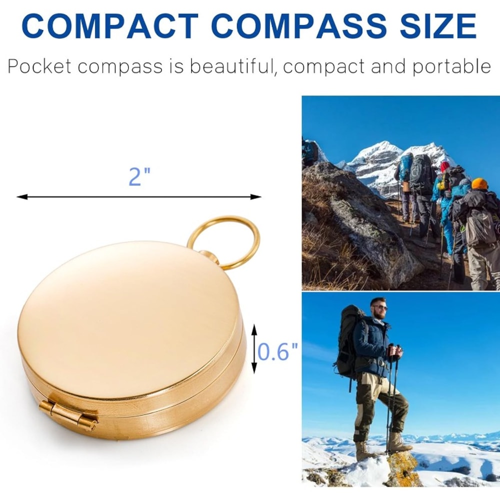 Portable Outdoor Navigation Compass Fluorescent Camping Survival Tool for Hiking and Riding