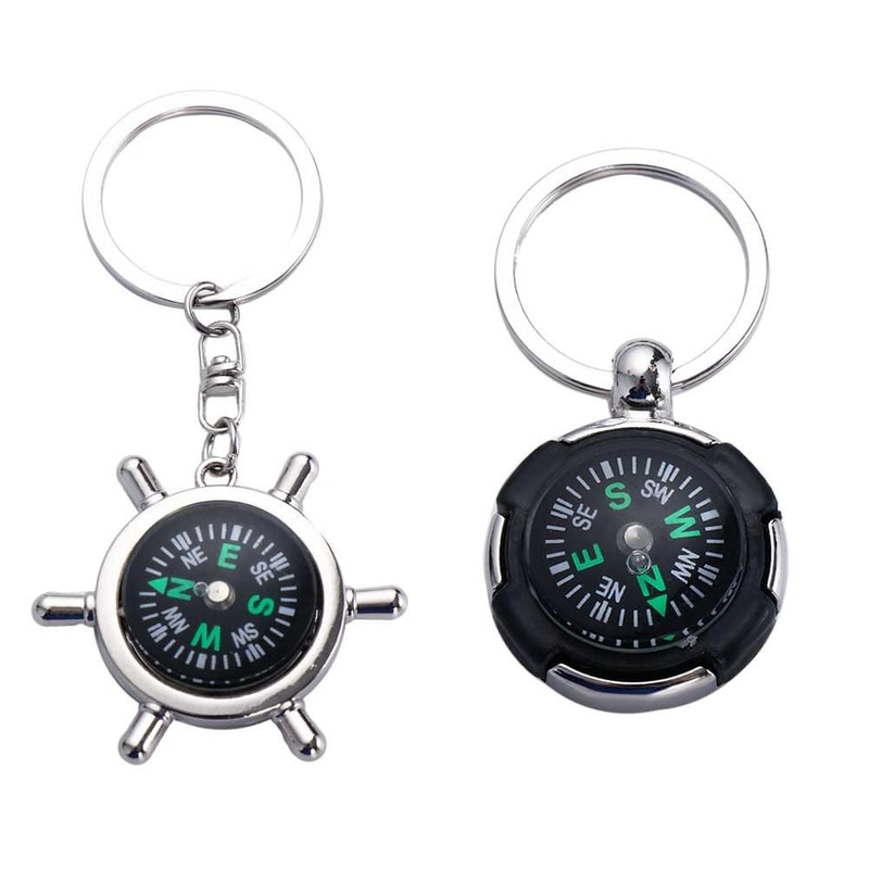 Mini Compass Keychain Essential Survival Tool & Pocket Compass for Adventure Seekers