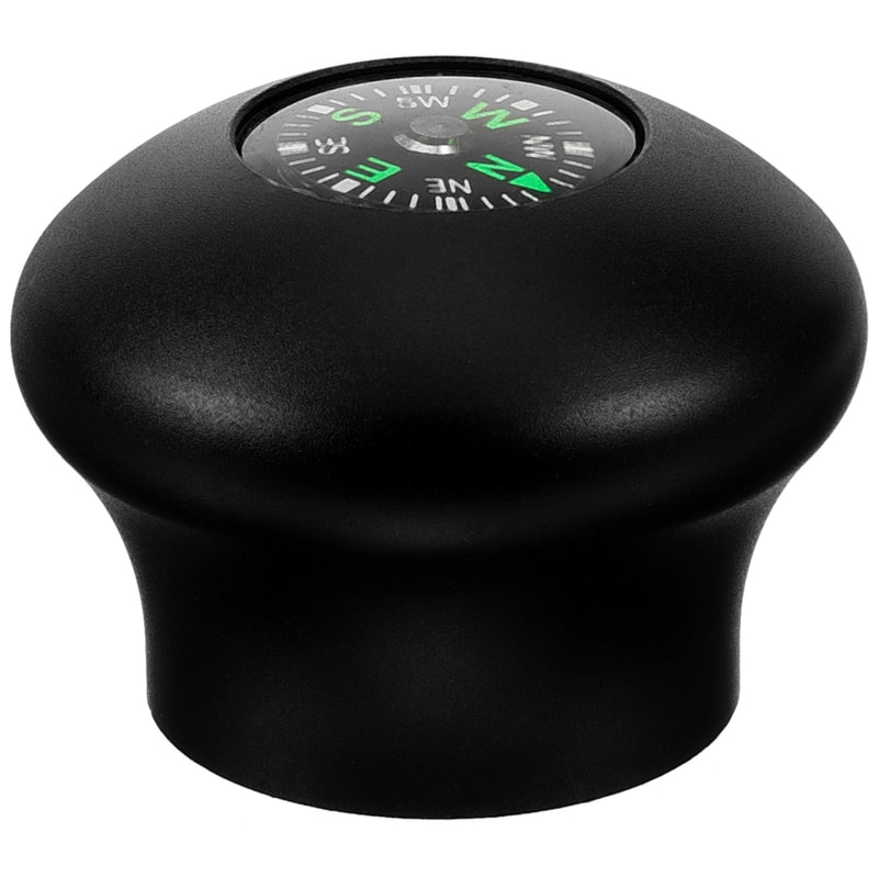 Hiking Pole Head Compass Aluminum Alloy Trekking Pole Head Cover Accurate Outdoor Climbing Tool for Comfortable Hiking