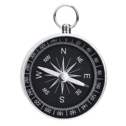 portable aluminum alloy mini compass keychain pendant outdoor adventure travel gift