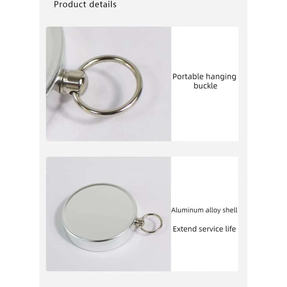 Portable Aluminum Alloy Mini Compass Keychain Pendant Outdoor Adventure Travel Gift