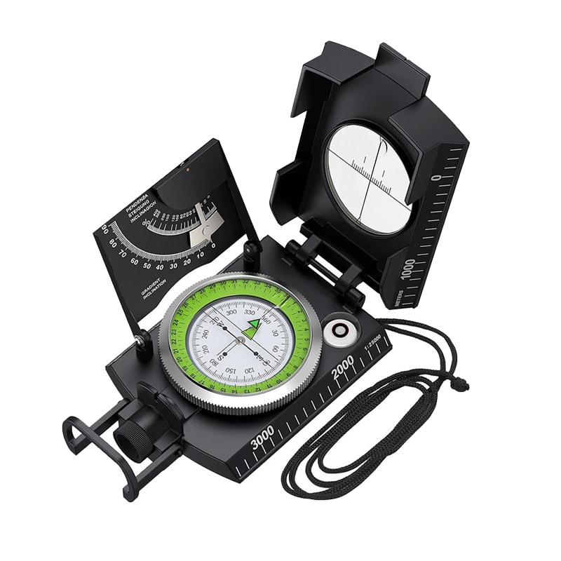 Multifunctional Military Compass Waterproof Survival Navigation for Hiking and Camping