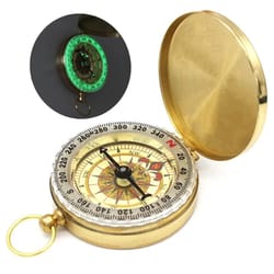portable brass compass for outdoor adventures hiking, camping & navigation tool