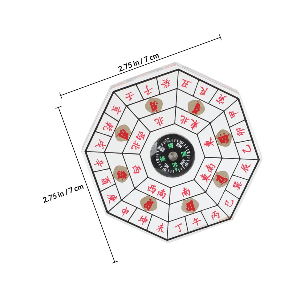 Feng Shui Compass Chinese Pan Ancient Navigation Tool for Outdoor Hiking, Camping, Survival & Retro Divination