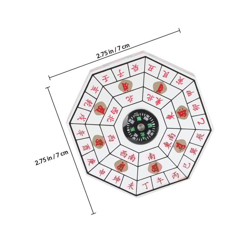 Feng Shui Compass Chinese Pan Ancient Navigation Tool for Outdoor Hiking, Camping, Survival & Retro Divination