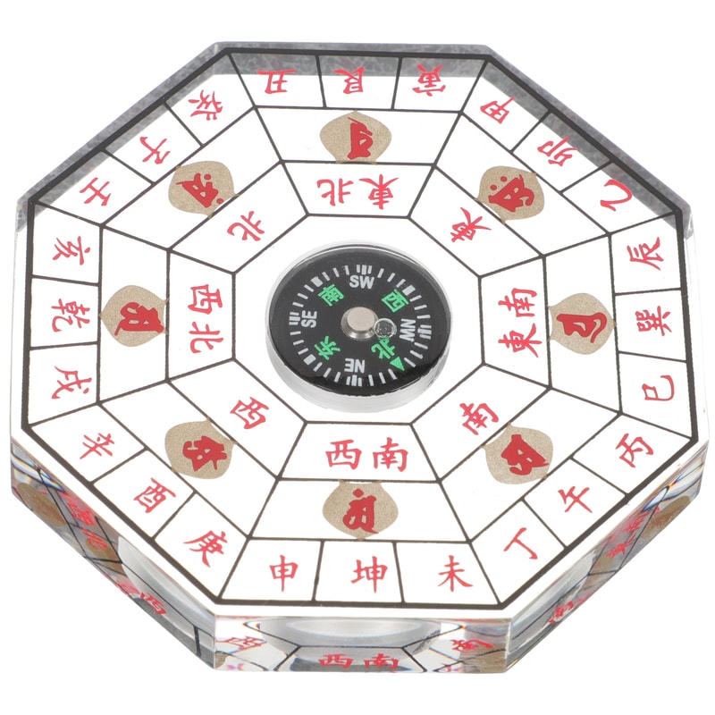 Feng Shui Compass Chinese Pan Ancient Navigation Tool for Outdoor Hiking, Camping, Survival & Retro Divination