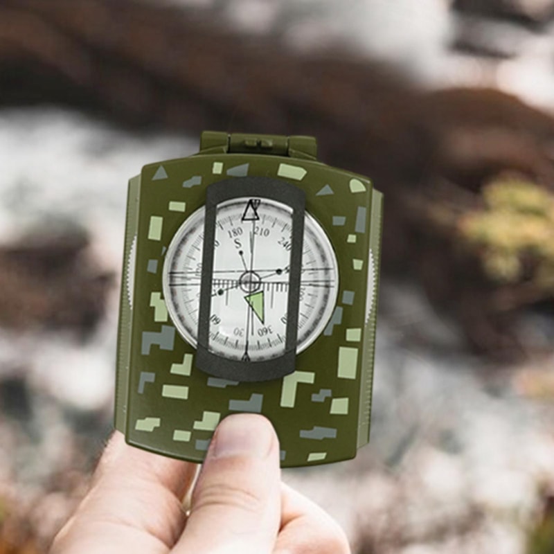 Waterproof High Precision Compass for Hiking, Mountaineering & Military Use Professional Outdoor Metal Sight