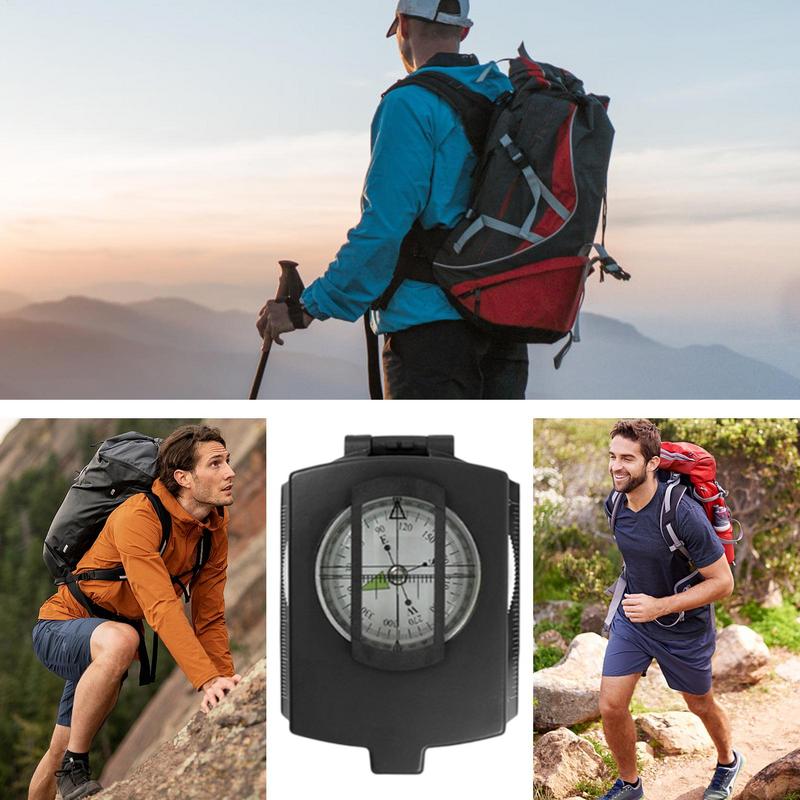 Waterproof High Precision Compass for Hiking, Mountaineering & Military Use Professional Outdoor Metal Sight