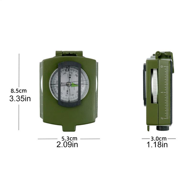Waterproof High Precision Compass for Hiking, Mountaineering & Military Use Professional Outdoor Metal Sight