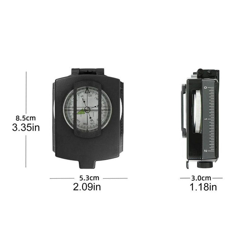Waterproof High Precision Compass for Hiking, Mountaineering & Military Use Professional Outdoor Metal Sight
