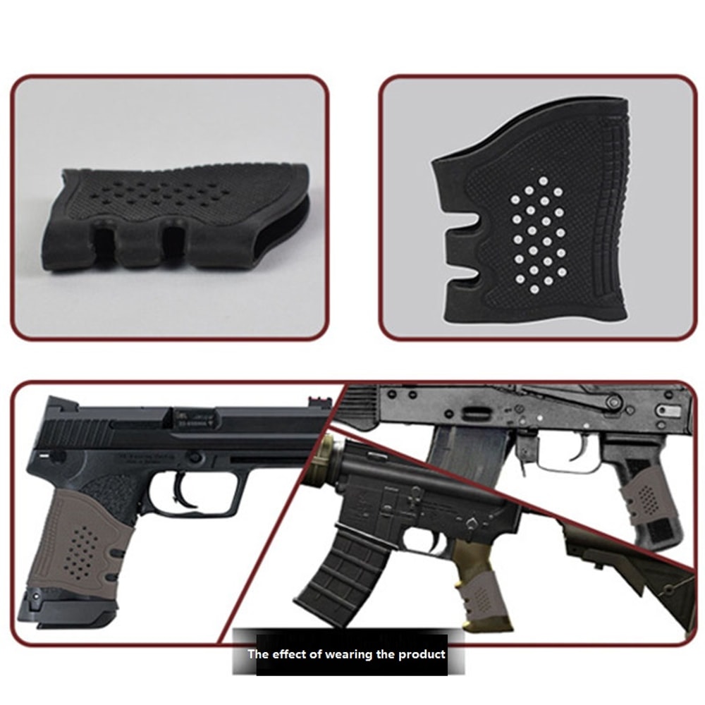 Tactical Pistol Rubber Grip Anti-Slip Glove for Glock Durable Hunting & Gun Accessories