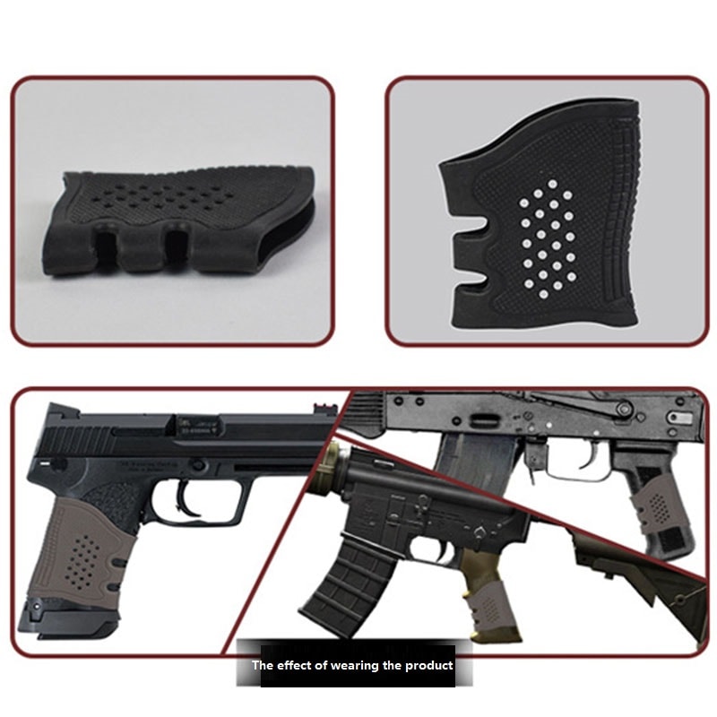 Tactical Pistol Rubber Grip Anti-Slip Glove for Glock Durable Hunting & Gun Accessories