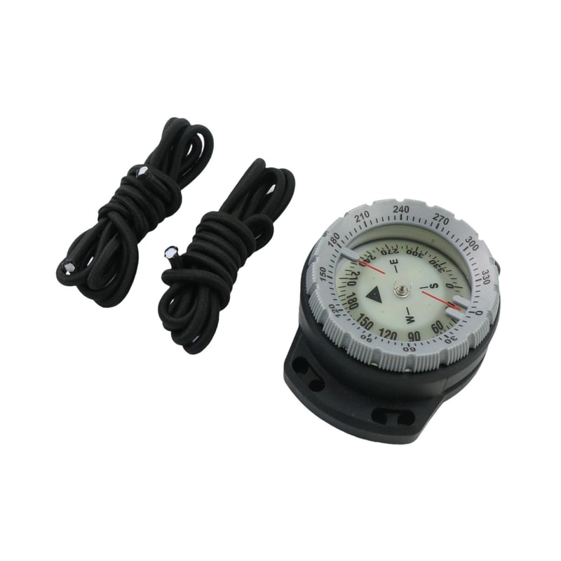 Waterproof Diving Compass with Elastic Ropes & Luminous Features for Outdoor Survival