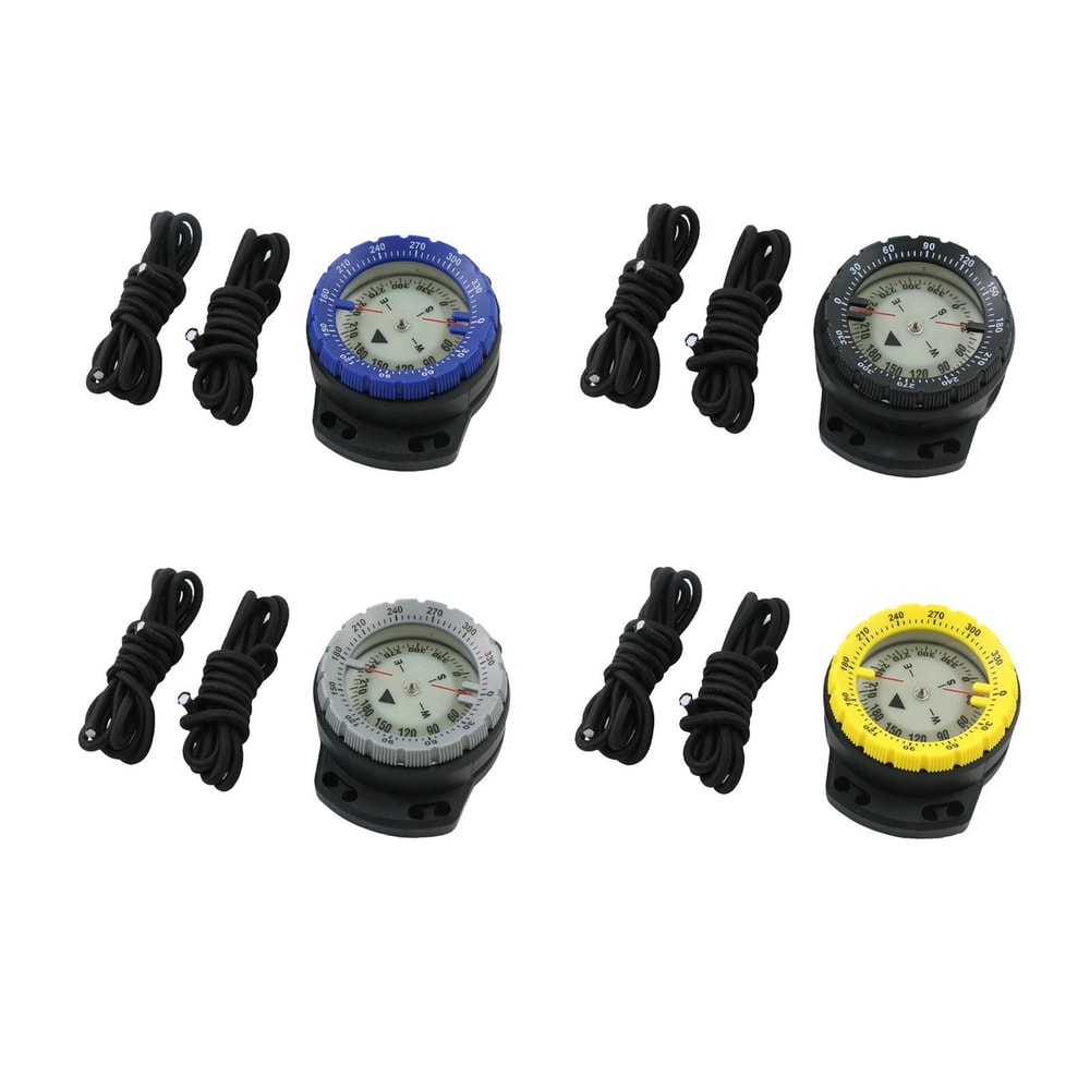 Waterproof Diving Compass with Elastic Ropes & Luminous Features for Outdoor Survival