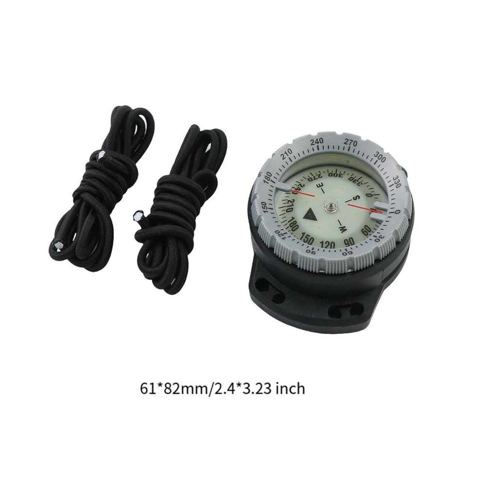 Waterproof Diving Compass with Elastic Ropes & Luminous Features for Outdoor Survival