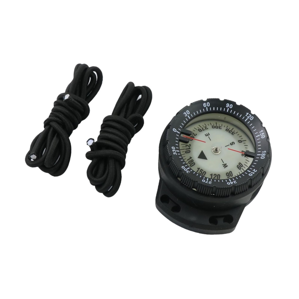 Waterproof Diving Compass with Elastic Ropes & Luminous Features for Outdoor Survival