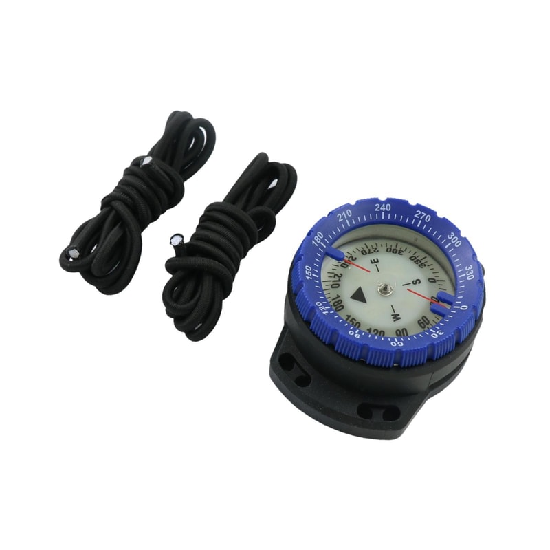 Waterproof Diving Compass with Elastic Ropes & Luminous Features for Outdoor Survival