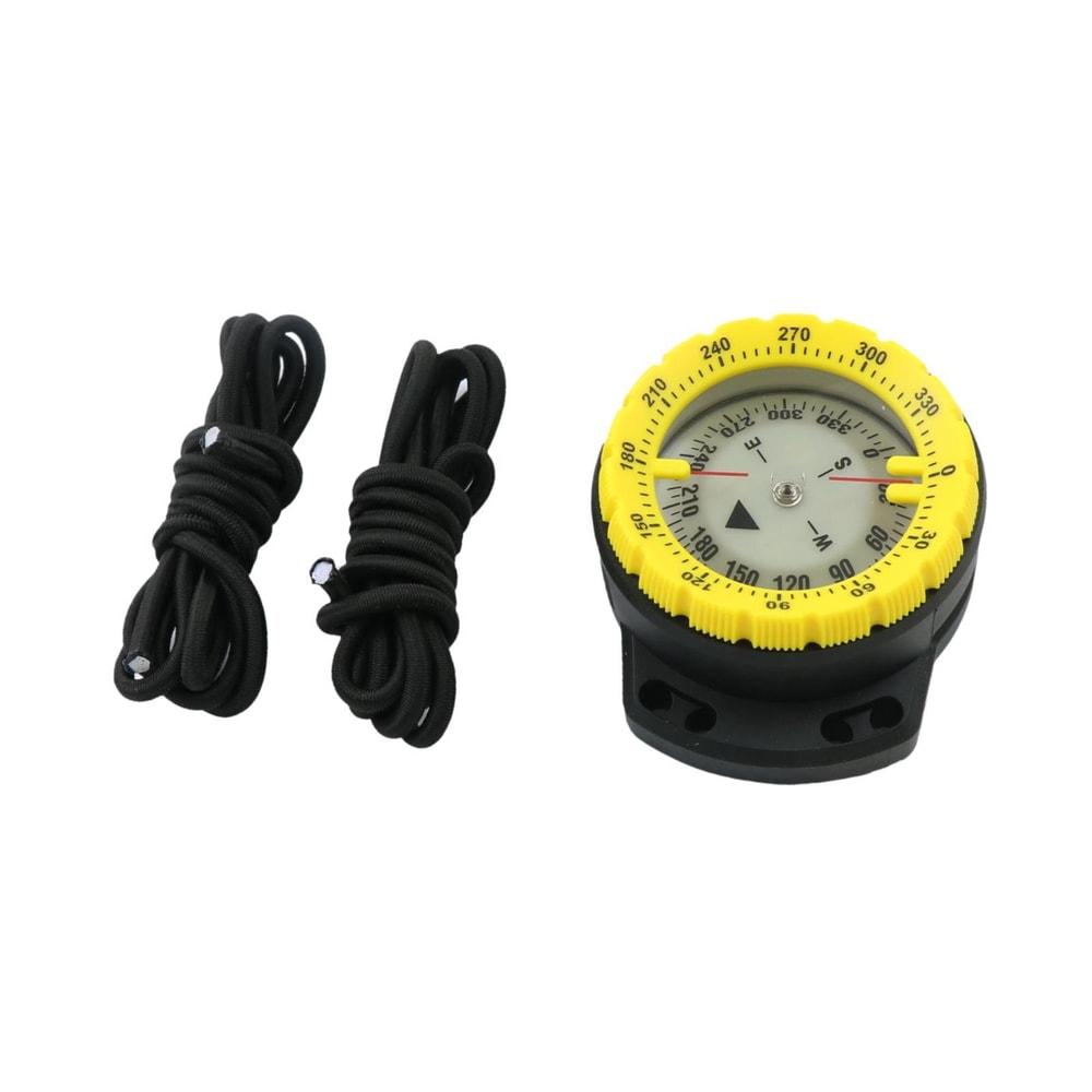 Waterproof Diving Compass with Elastic Ropes & Luminous Features for Outdoor Survival