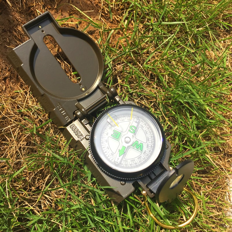 Portable Multifunctional Lens Compass Essential Hiking & Camping Gear for Outdoor Exploration