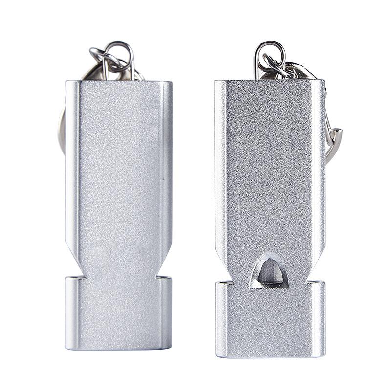 Survival Whistle Aluminum Alloy Three-Tube EDC Tool for Outdoor Adventures