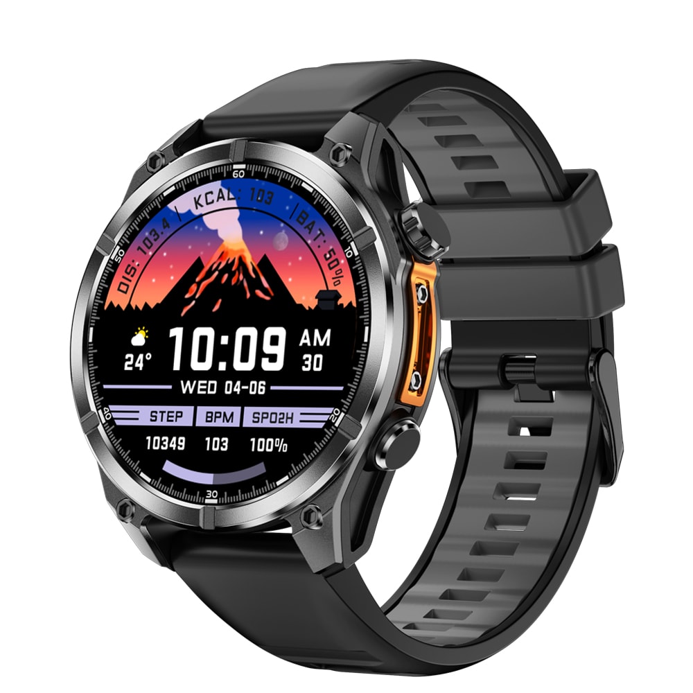 Pro Smart Watch For Men Sport Heart Rate Flashlight Compass And Password Lock AMOLED Smartwatch 6