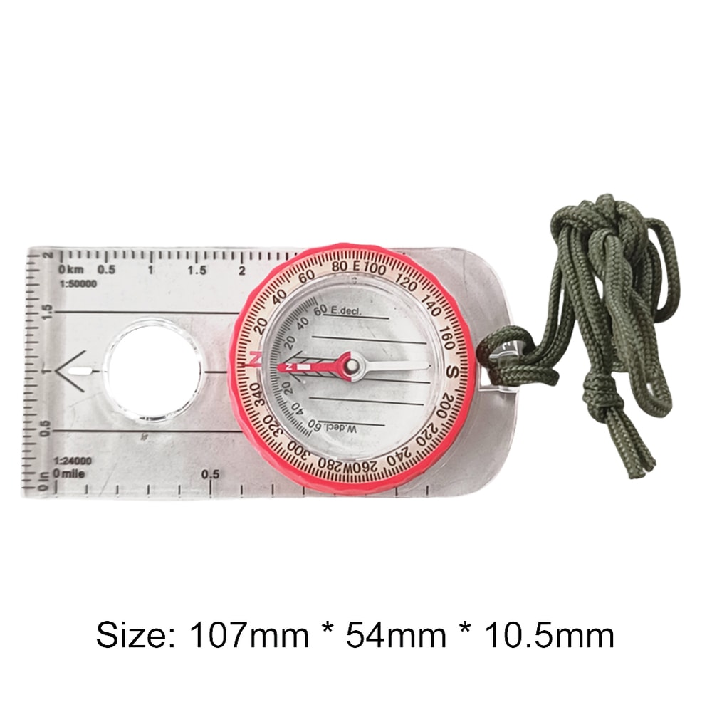 Shockproof Compass for Hiking & Outdoor Survival High Accuracy Multifunctional Expedition Tool