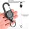 Retractable Wire Rope Keychain For Outdoor Adventures AntiTheft Backpack Keychain With Spring Mech 3