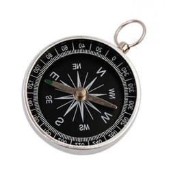 lightweight metal compass keychain durable, portable navigation tool for outdoor adventures