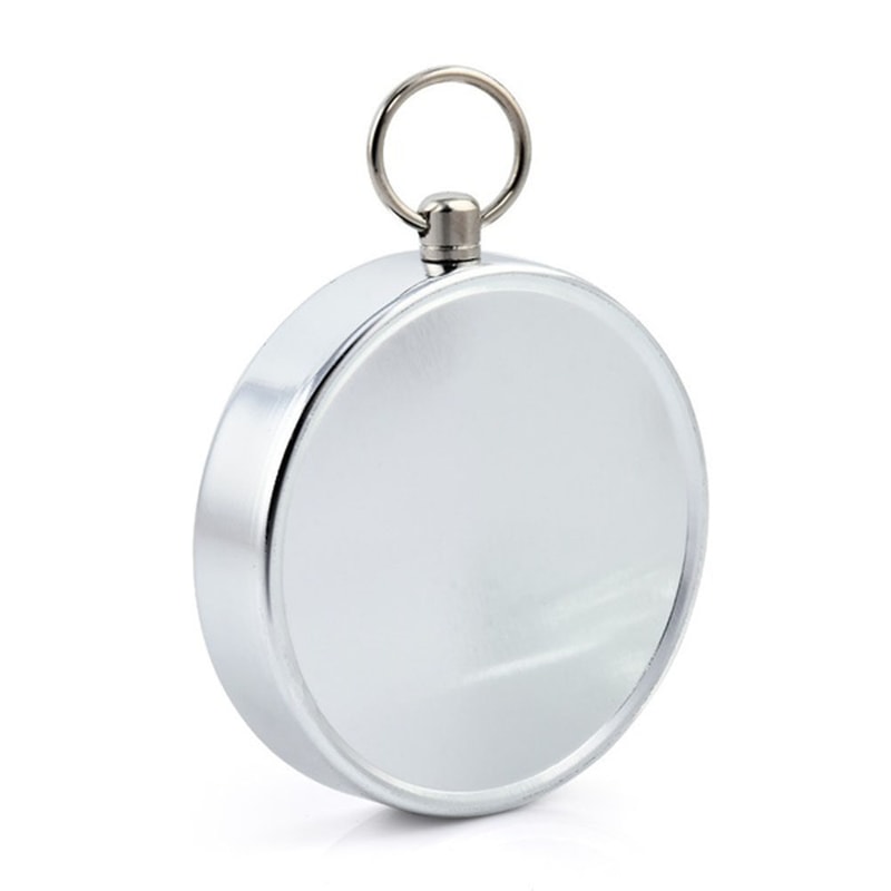 Lightweight Metal Compass Keychain Durable, Portable Navigation Tool for Outdoor Adventures