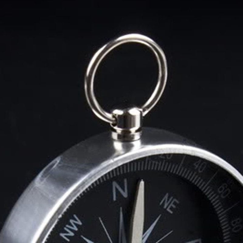 Lightweight Metal Compass Keychain Durable, Portable Navigation Tool for Outdoor Adventures