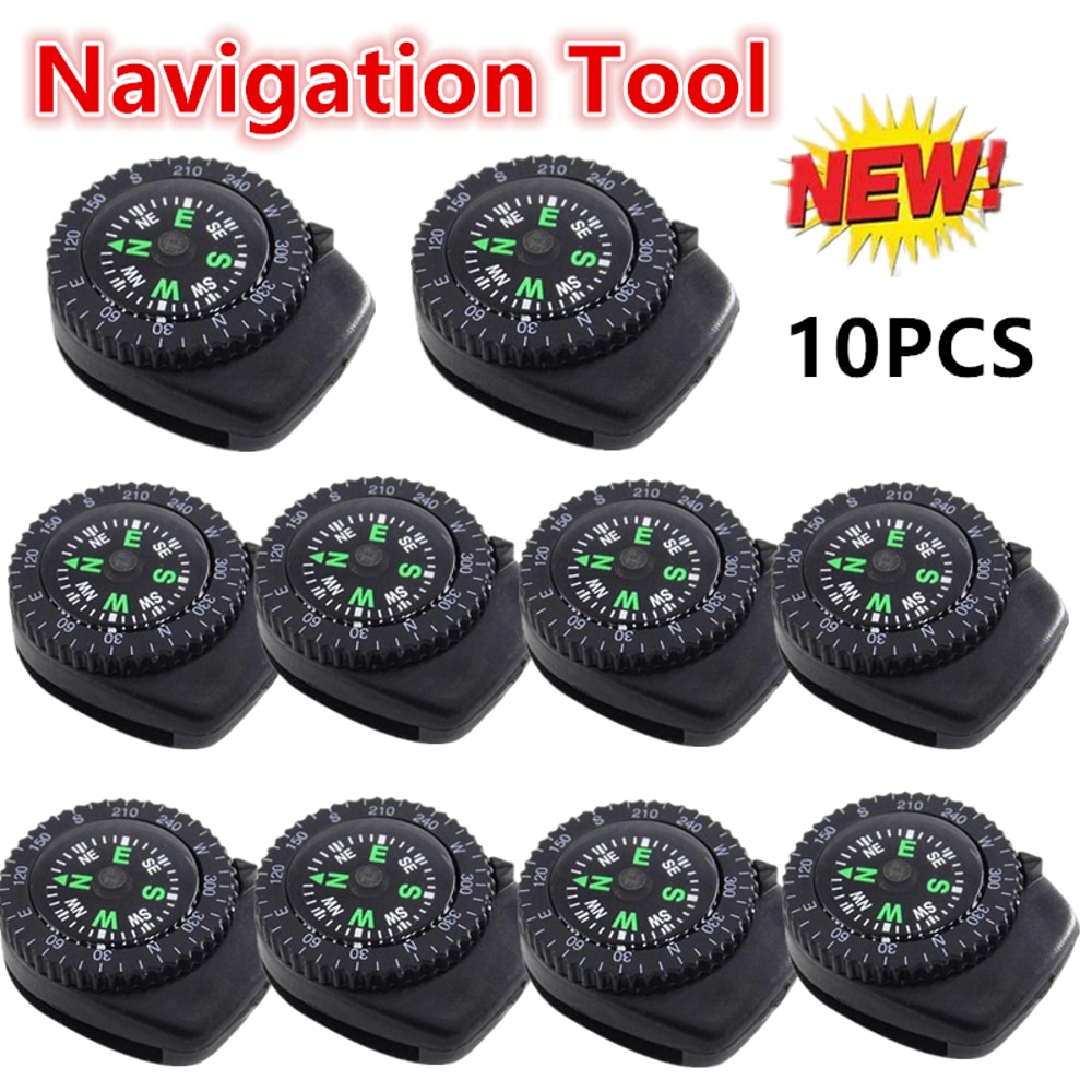 Portable Mini Compass for Outdoor Adventures Detachable Survival Navigation Tool