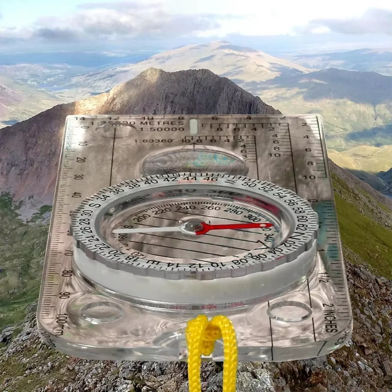 Outdoor Navigation Compass for Camping, Hiking, and Self Driving Accurate Directional Map Ruler for Adventure