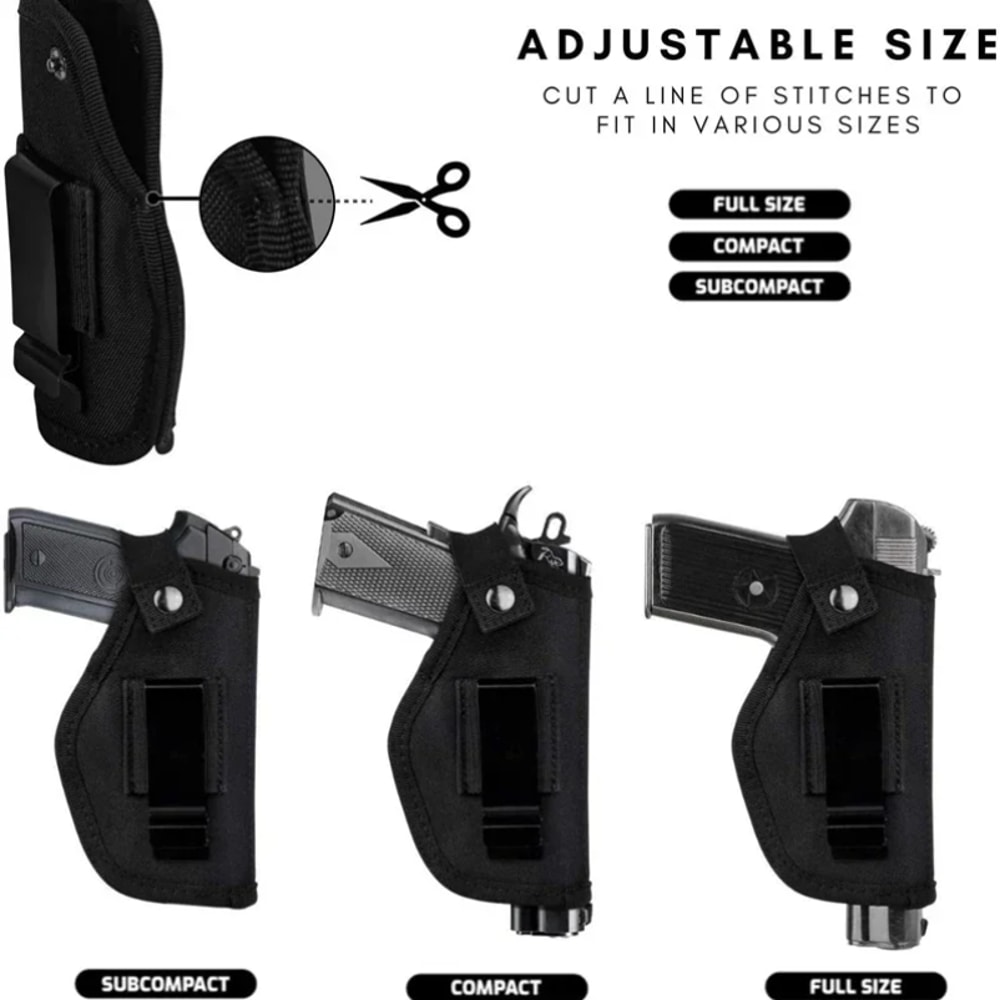 Universal Concealed Carry Holster for Right & Left Adjustable and Versatile
